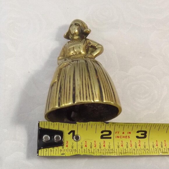 Brass Dutch Lady Table or Altar Bell - Picture 10 of 10